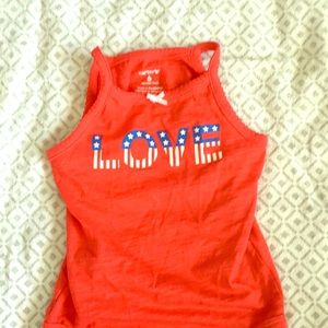 LOVE 4th of July onesie